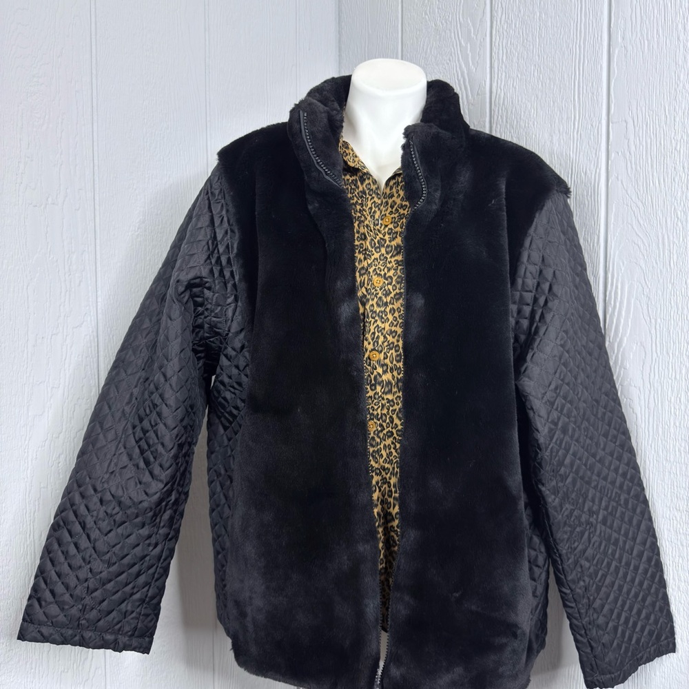 Cleo Black Quilted Jacket